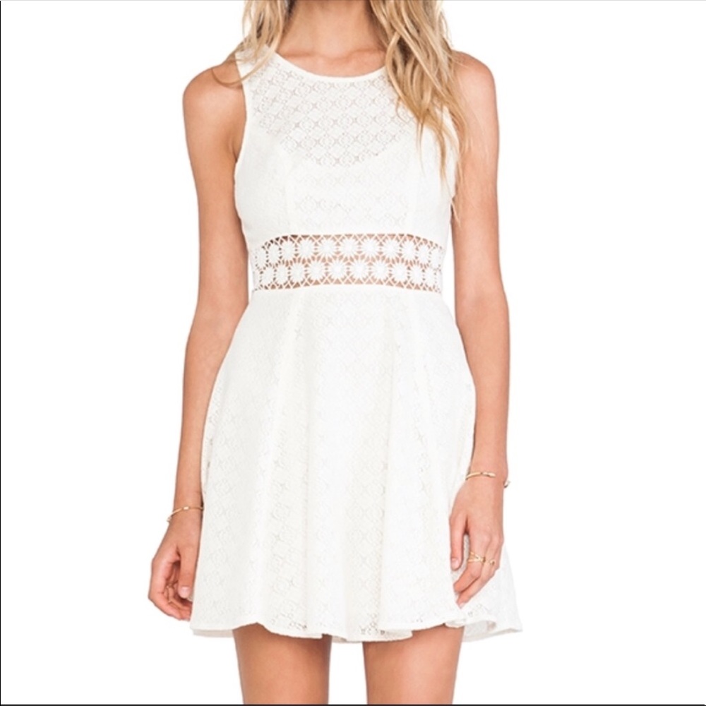 Free People Daisy Crotchet Lace Skater Dress - Picture 2 of 8